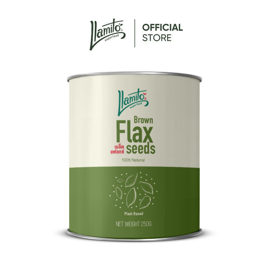 Llamito เมล็ดแฟล็กซ์ (Brown Flaxseed) ขนาด 250g