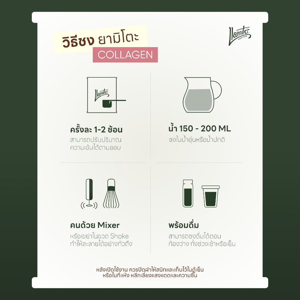Llamito Collagen Mixed Berry 100,000mg คอลลาเจน มิกซ์เบอร์รี่ (ตรา ยามิโตะ) 1 กล่อง 10ซอง