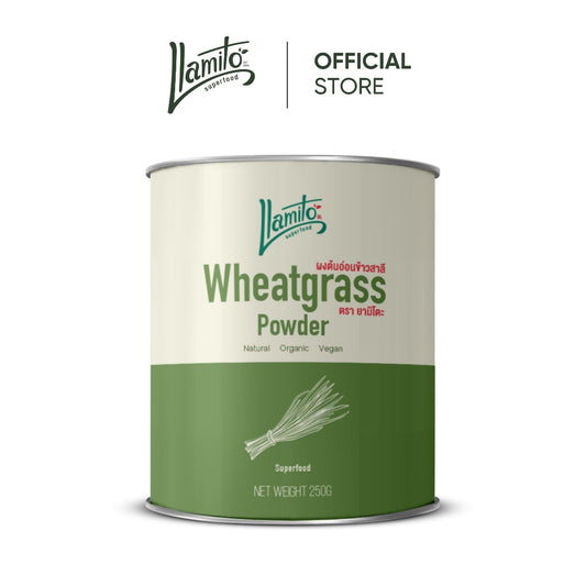Llamito ผงต้นอ่อนข้าวสาลี ออร์แกนิค (Organic Wheat Grass Powder) ขนาด 250g