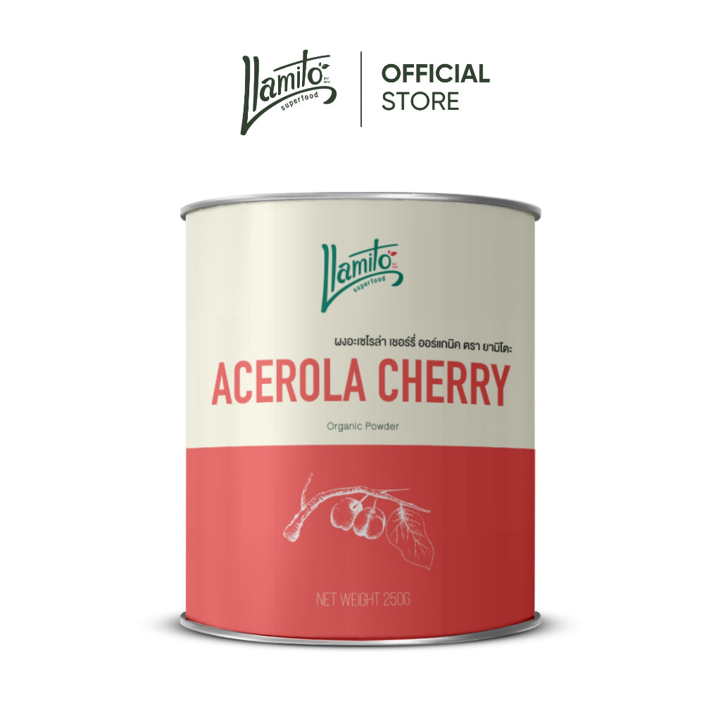 Llamito ผงอะเซโรล่า เชอร์รี่ ออร์แกนิค (Organic Acelora Cherry Powder) ขนาด 250g