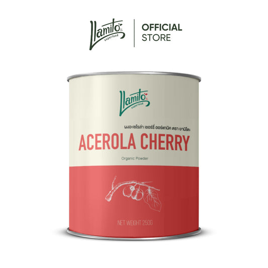 Llamito ผงอะเซโรล่า เชอร์รี่ ออร์แกนิค (Organic Acelora Cherry Powder) ขนาด 250g